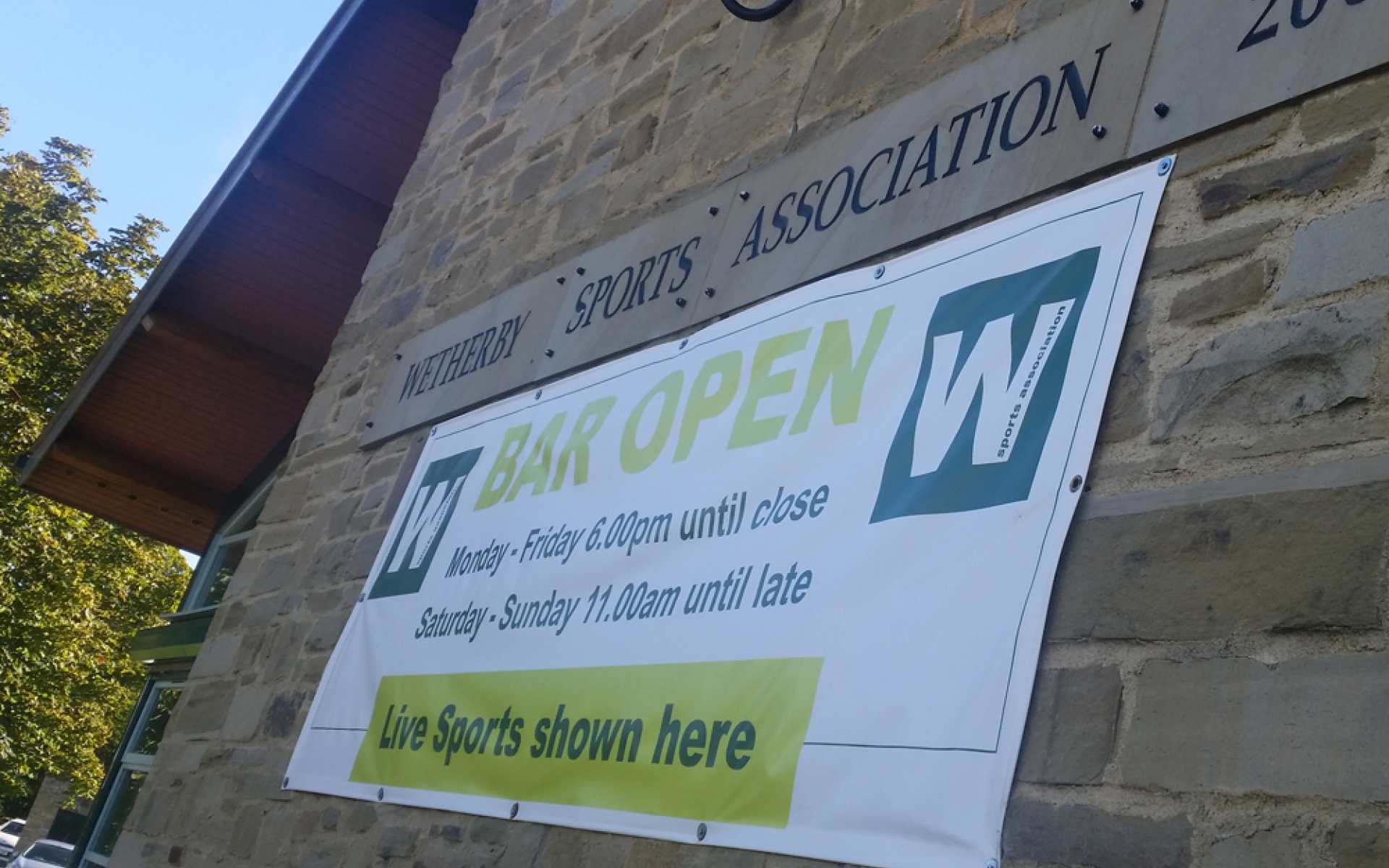 WSA sign outside Lodge Lane