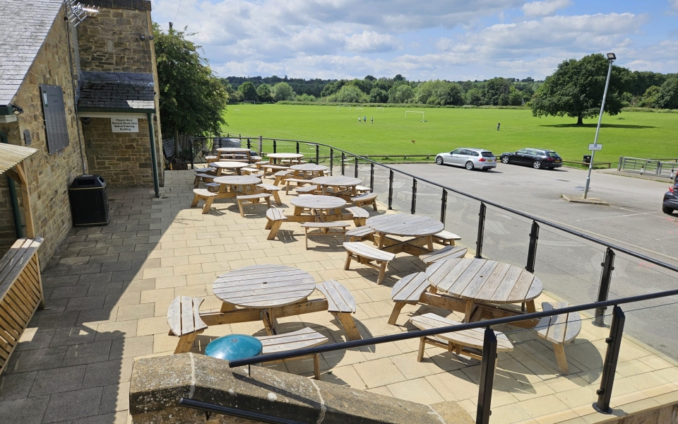 WSA outdoor seating during the day